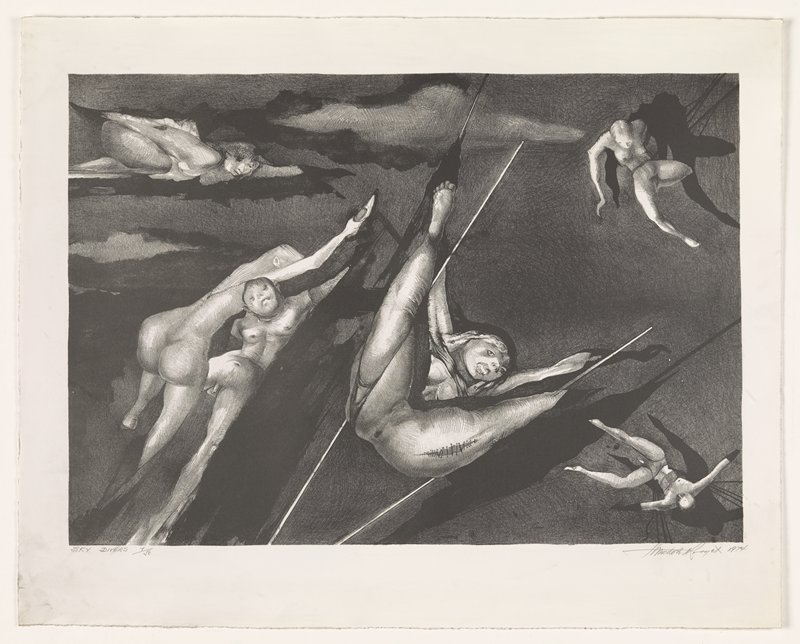 Sky divers, Theodore Roszak, 1974