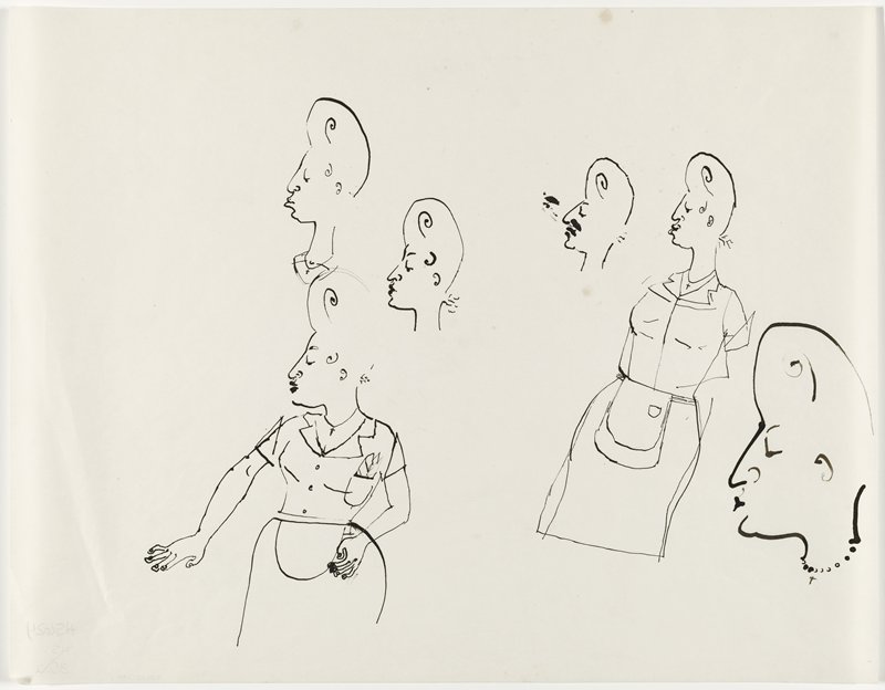 Study for Resurrection of the Waitress, Оноре Десмонд Шаррер, 1984