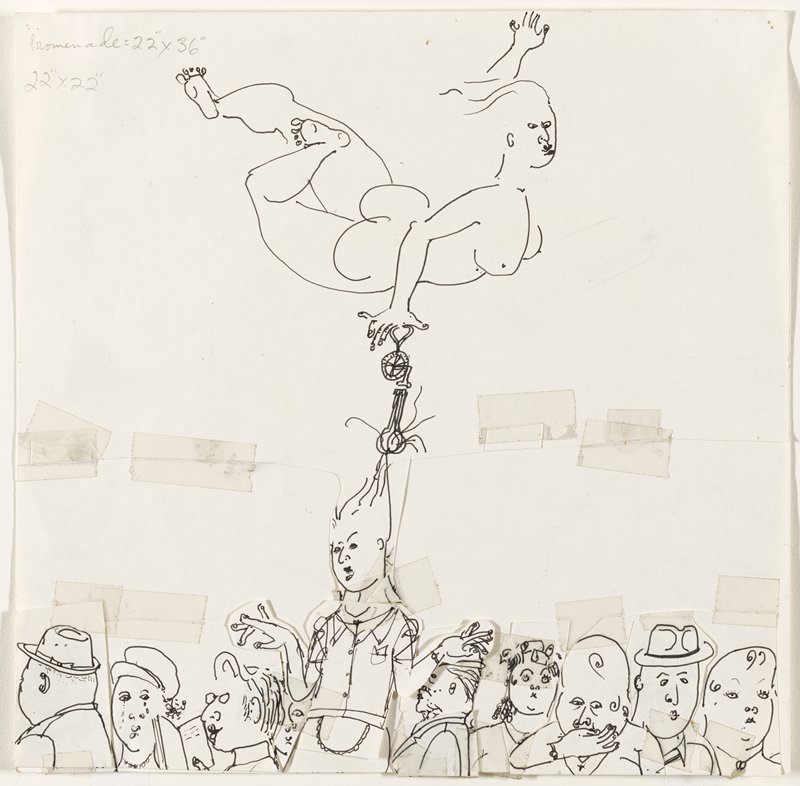 Study for Resurrection of the Waitress, Оноре Десмонд Шаррер, 1984