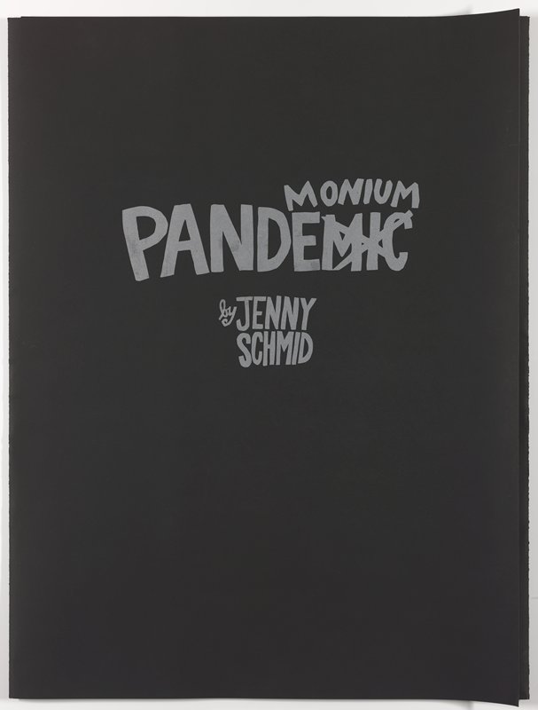 Portfolio cover for Pandemic Pandemonium, Jenny Schmid, 2020