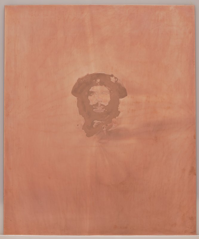 Printing matrix (key plate) for Untitled Portrait (Che Guevara), Adam Helms, 2009
