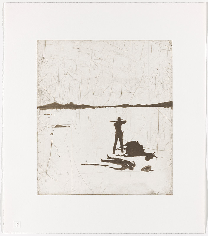 Progressive proof #3, horizon added, for Montana's Killing Me, David Rathman, 2002