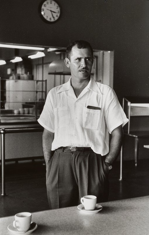 Jose at tobacco factory cafeteria, Puerto Rico, Jacques Lowe, 1954