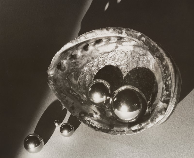 Still-life with metal balls in shell, Edward W. Quigley, 1943