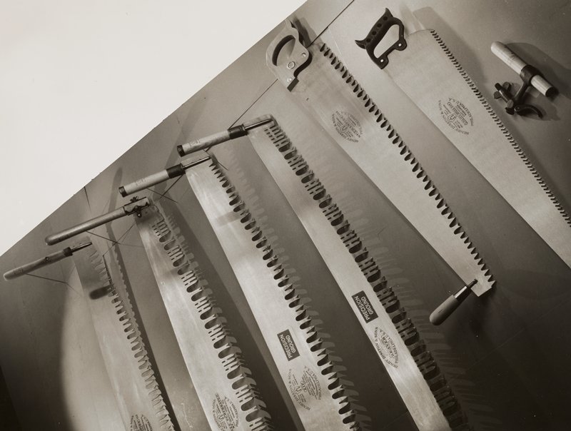 Still life with Disston crosscut saws, Edward W. Quigley, 1948