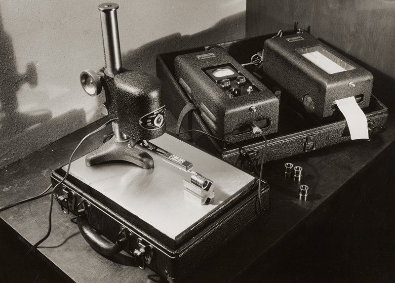 Still life with bearings on surface analyzer, Edward W. Quigley, 1944
