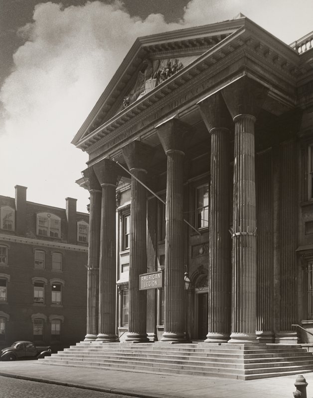 Façade of American Legion building, Edward W. Quigley, 1939