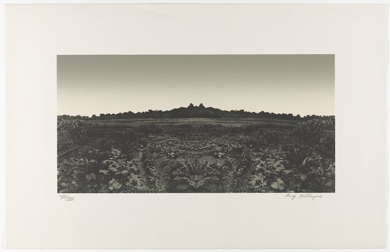 Garden at Dusk, Gregory Gillespie, 1986