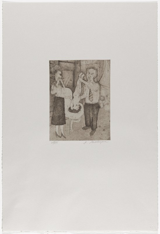 Baptism, Gregory Gillespie, 1958 (printed 1986)