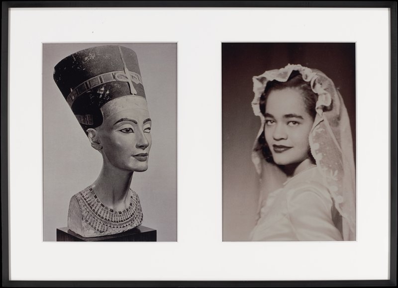 Miscegenated Family Album (Sisters I), L: Nefernefruaten Nefertiti; R: Dovonia Evangeline O'Grady, Lorraine O'Grady, 1980/94