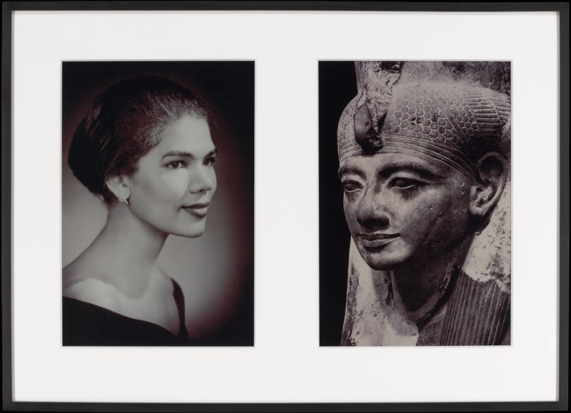 Miscegenated Family Album (Sisters IV), L: Devonia's sister, Lorraine; R: Nefertiti's sister, Mutnedjmet, Lorraine O'Grady, 1980/94