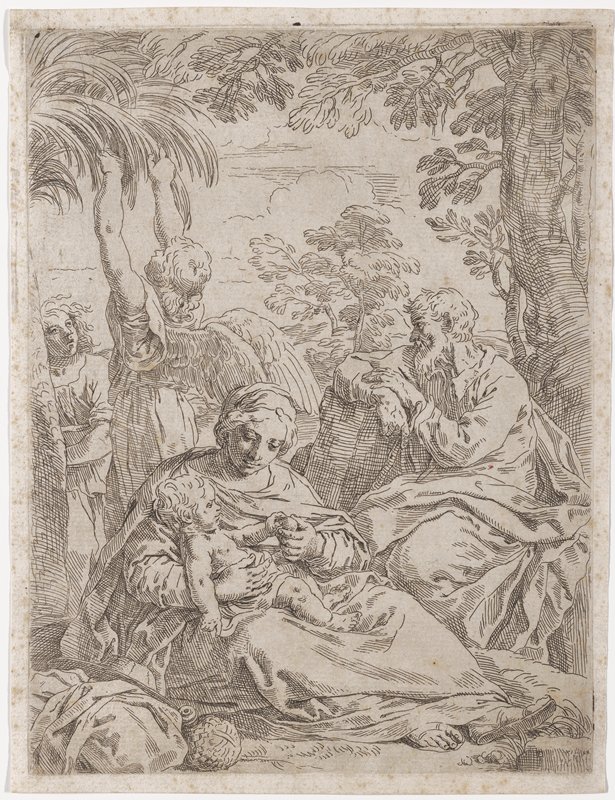 Rest on the Flight into Egypt, Симоне Кантарини, 1637–39