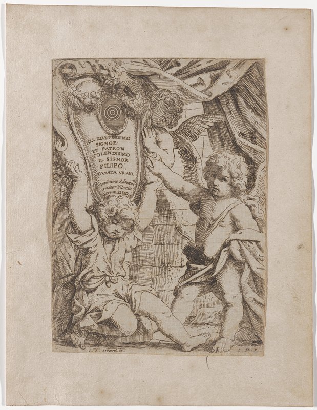 Frontispiece to a series of prints dedicated to Filippo d'Angelo Michele Guastavillani, Lorenzo Loli, 1640