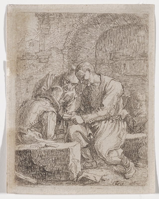 Cardplayers, Thomas Wijck, 1640–42