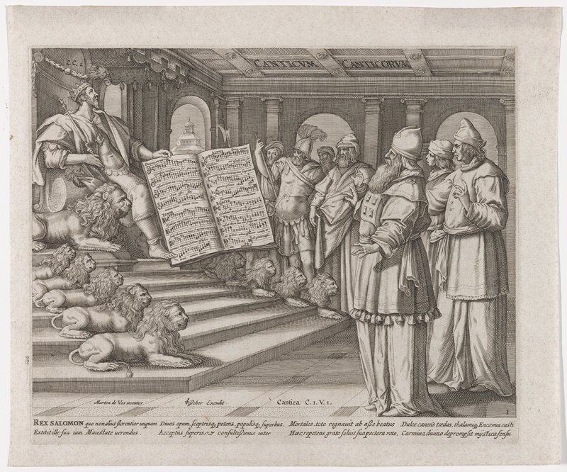 Plate 1, from The Song of Solomon, Claes Janz. Visscher II, 1643