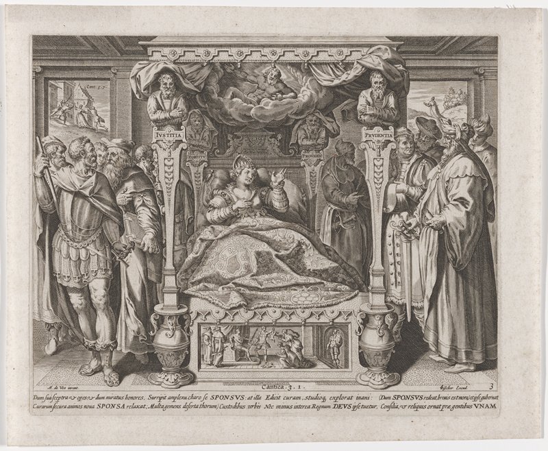 Plate 3, from The Song of Solomon, Claes Janz. Visscher II, 1643