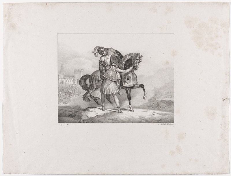 Lara blessé, Jean Louis André Théodore Géricault, c. 1820