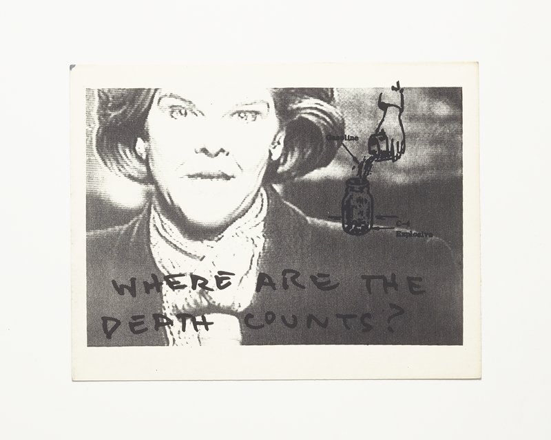 Card/Insert: WHERE ARE THE DEATH COUNTS?, Fly NYC, March 1991