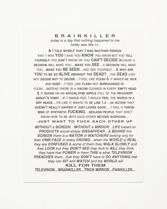 Card/Insert: BRAINKILLER, Fly NYC, June 1994