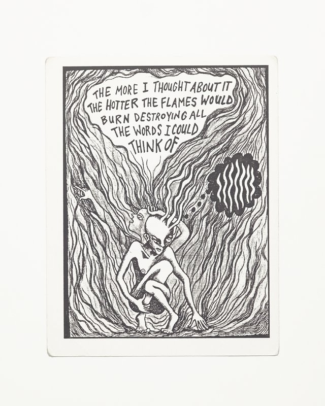 Card/Insert: THE MORE I THOUGHT ABOUT IT..., Fly NYC, Winter 1996