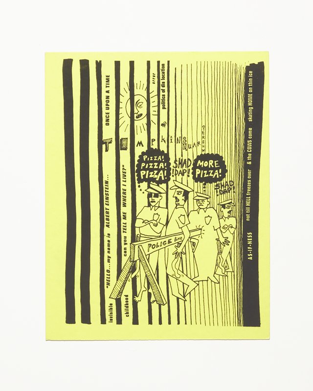 Card/Insert: Myrmidons of the Law..., Fly NYC, late 20th–early 21st century