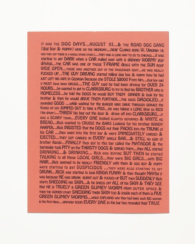 Card/Insert: IT WAS THE DOG DAYS..., Fly NYC, August 1993