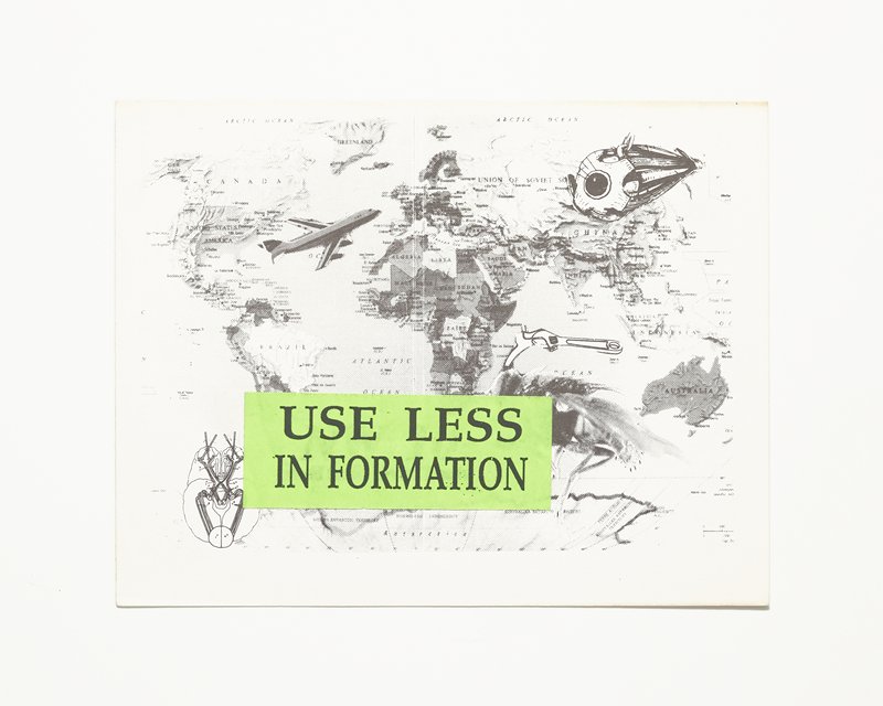 Card/Insert: USE LESS IN FORMATION, Fly NYC, late 20th–early 21st century