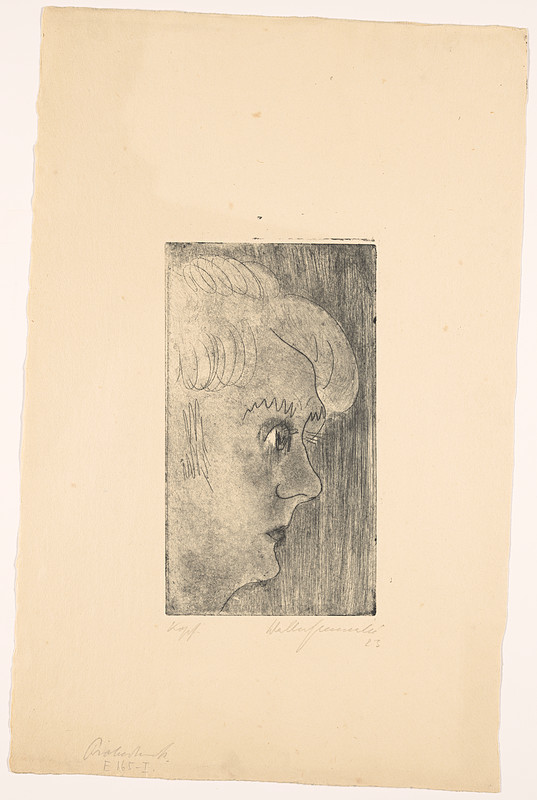 Head in Profile, Walter Gramatté, 1923