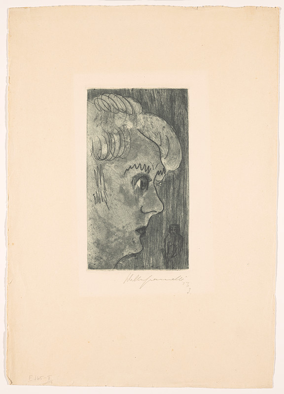 Head in Profile, Walter Gramatté, 1923