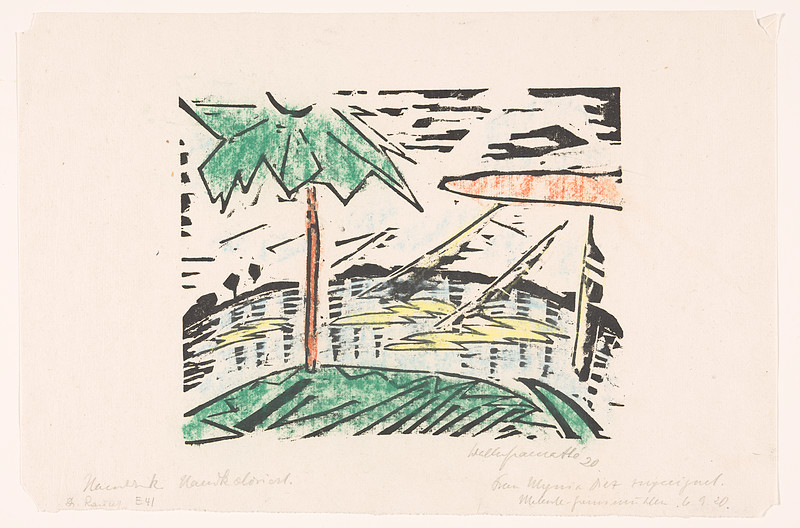 Landscape (Gremsmühlen), Walter Gramatté, 1920