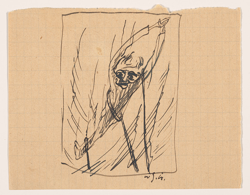 Sketch for Outcry, Walter Gramatté, 1918