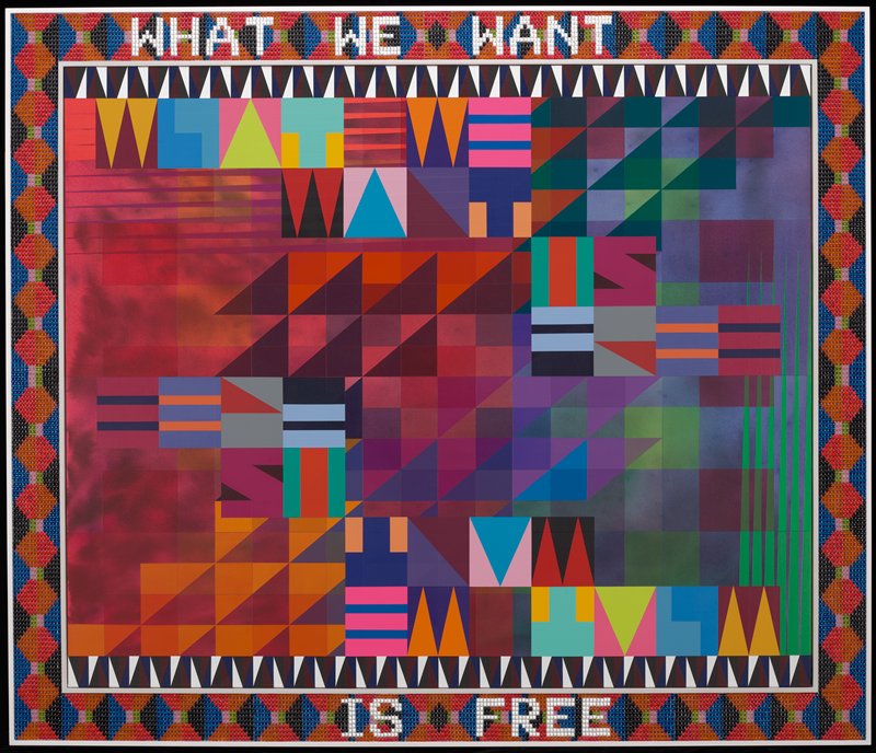 WHAT WE WANT IS FREE, Jeffrey Gibson, 2020