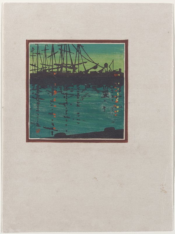 Commerce, Long Beach Harbor, Natt Piper, 1924