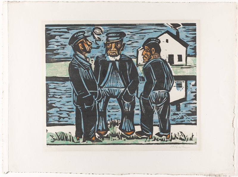 Klönende Fischer, Max Pechstein, 1923
