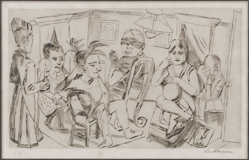 Vor dem Maskenball, Макс Бекман, 1923