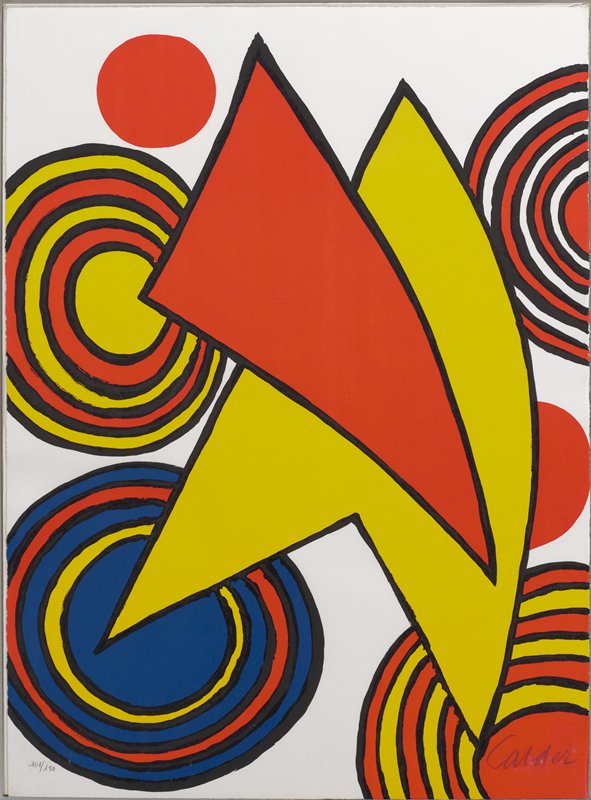 Spirals and Triangles, Alexander Calder, 1973