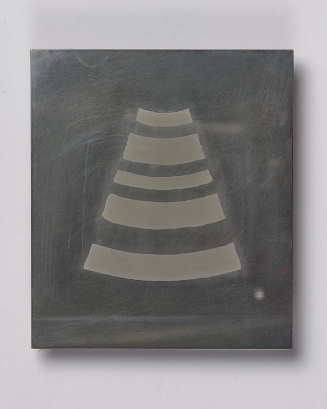 Intaglio printing plate for South, from Cardinal Suite, Stuart Nielsen, 2003