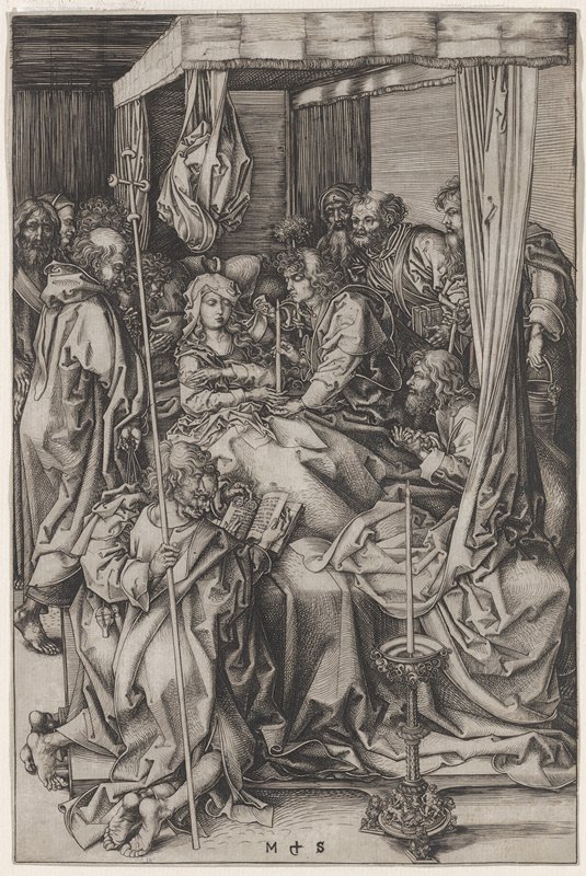 The Death of the Virgin, Martin Schongauer, c. 1473–74