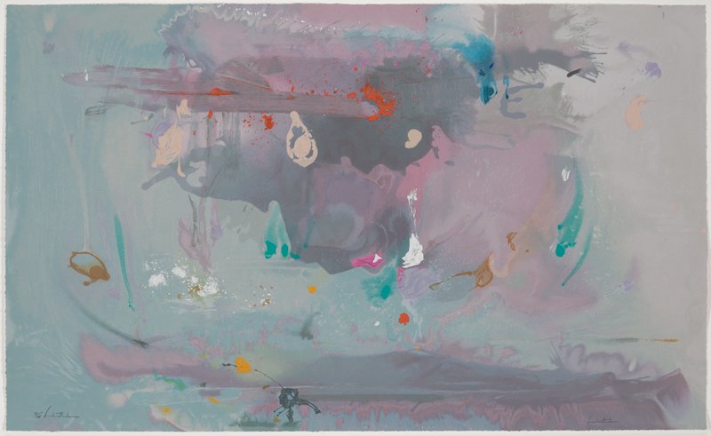 Grey Fireworks by Helen Frankenthaler