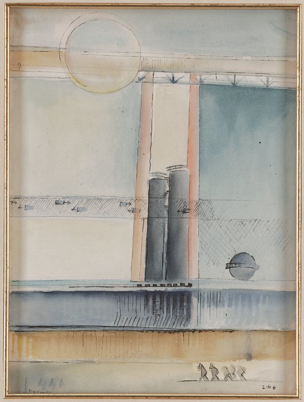 Schwebebahn at Factory No. 22, Werner Drewes, 1928