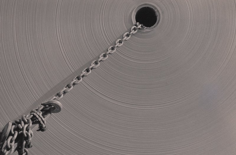 Chained Roll of Paper, Fernly, Nevada, Mark Citret, 1992