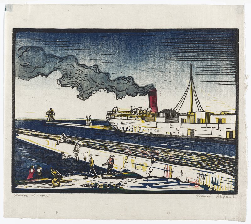 Harbor Scene, Kalman Kubinyi, c. 1936