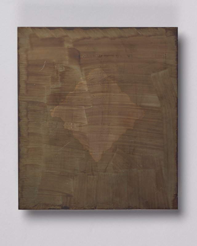 Intaglio printing plate for East, from Cardinal Suite, Stuart Nielsen, 2003
