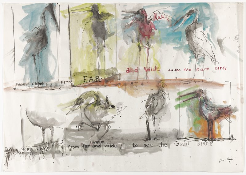 People came from far and wide to see the giant birds, June Leaf, 1971