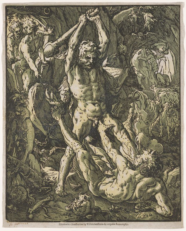 Hercules and Cacus, Hendrick Goltzius, 1588