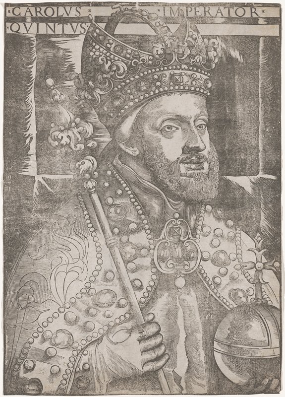 Portrait of Emperor Charles V, Giuseppe Scolari, 16th-17th century