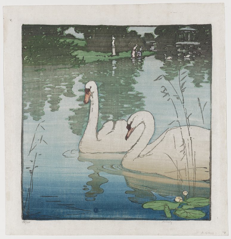 Two Swans, Allen W. Seaby, c. 1930