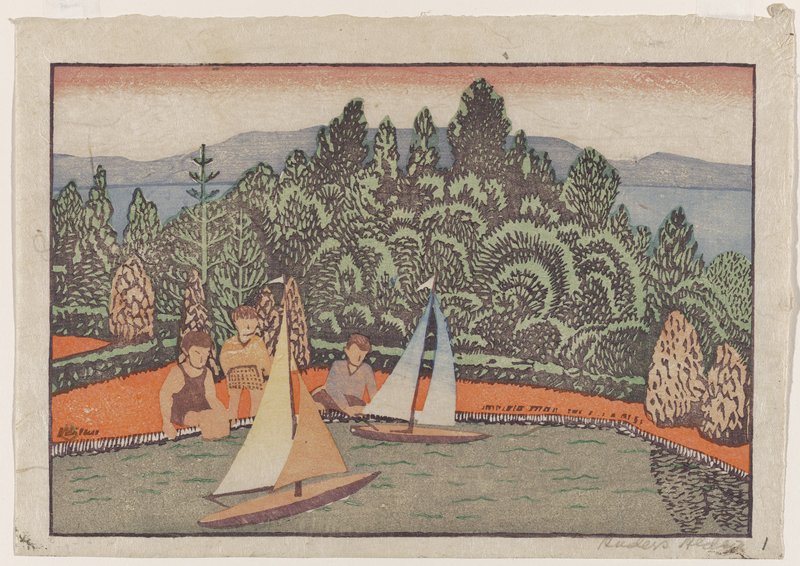 The Boat Race, Anders Gustave Aldrin, c. 1935