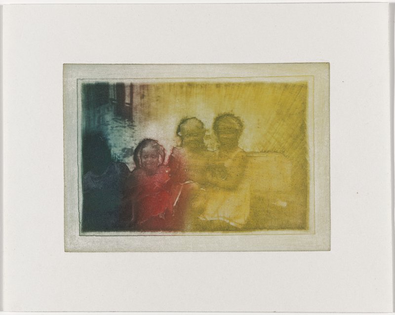 Photo image of girls/ dogs, Barbara Rossi, 1970