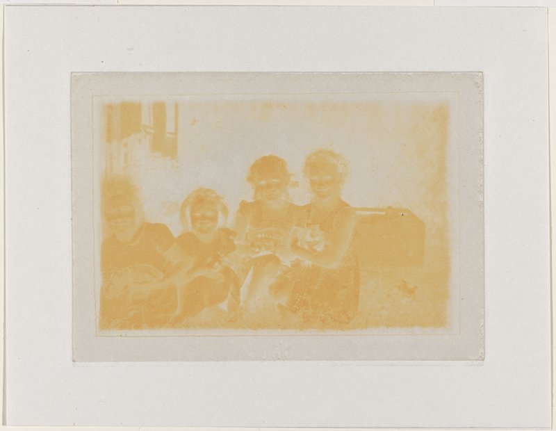 Photo image of girls/ dogs, Barbara Rossi, 1970